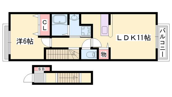 ウッドパストラルⅢの物件間取画像